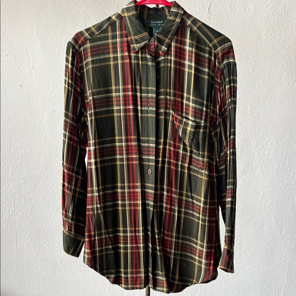 Lauren Ralph Lauren Rayon Button Up Size Small